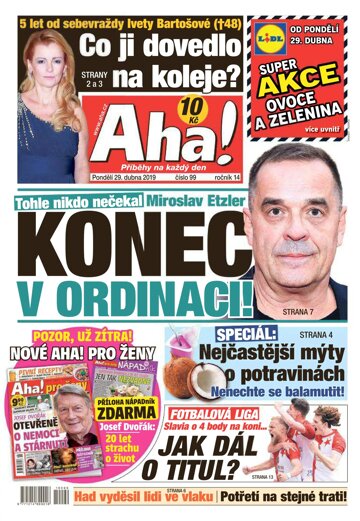 Obálka e-magazínu AHA! 29.4.2019