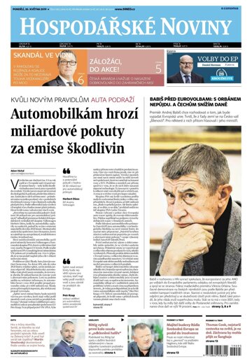 Obálka e-magazínu Hospodářské noviny 095 - 20.5.2019