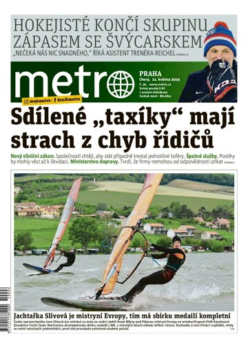 Obálka e-magazínu deník METRO 21.5.2019