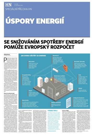 Obálka e-magazínu Hospodářské noviny - příloha 241 - 12.12.2019 příloha Úspory energií