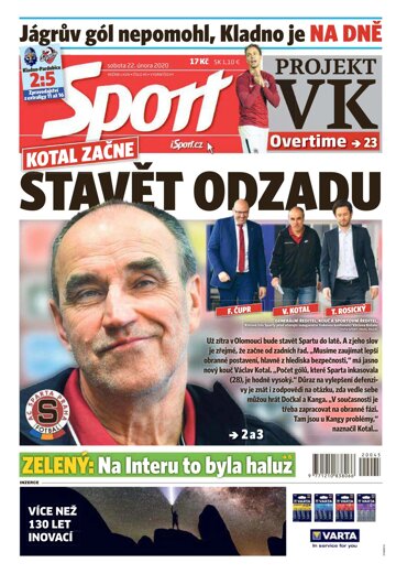 Obálka e-magazínu Sport 22.2.2020