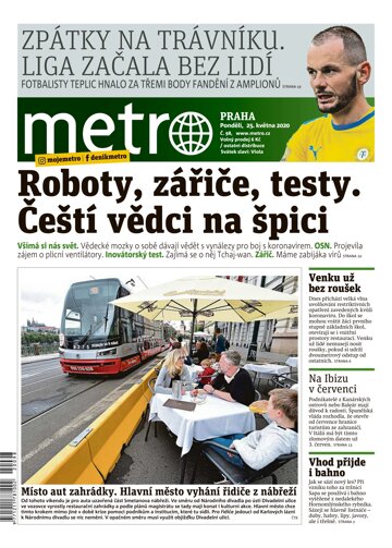 Obálka e-magazínu deník METRO 25.5.2020