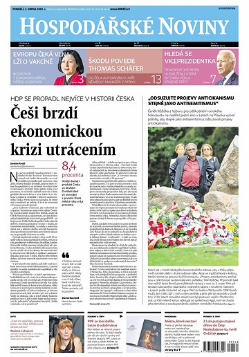Obálka e-magazínu Hospodářské noviny 148 - 3.8.2020