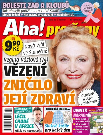 Obálka e-magazínu AHA! pro ženy 33/2021