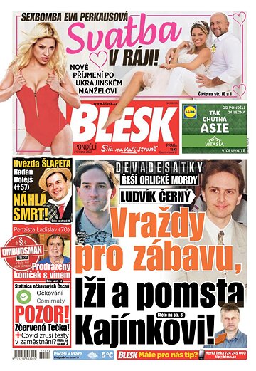 Obálka e-magazínu Blesk 24.1.2022