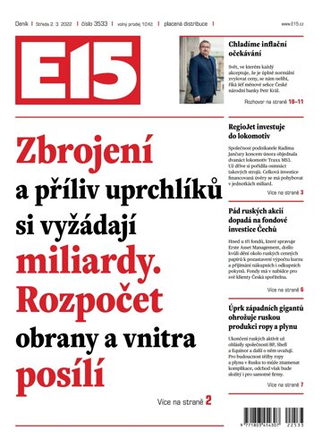 Obálka e-magazínu E15 2.3.2022