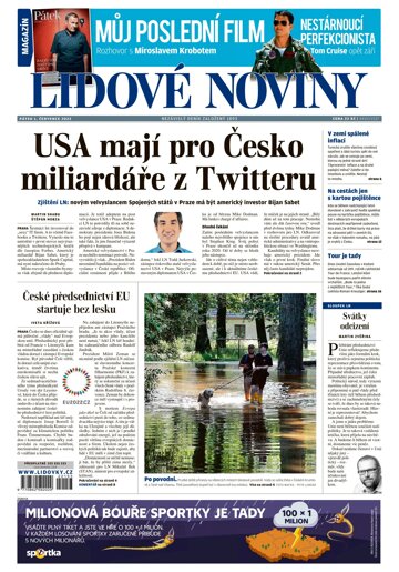 Obálka e-magazínu Lidové noviny 1.7.2022