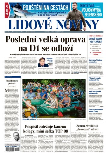Obálka e-magazínu Lidové noviny 4.7.2022