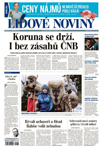 Obálka e-magazínu Lidové noviny 5.12.2022