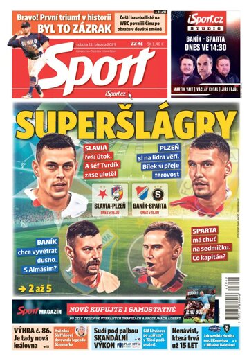 Obálka e-magazínu Sport 11.3.2023