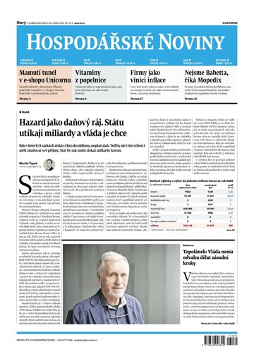 Obálka e-magazínu Hospodářské noviny 070 - 11.4.2023