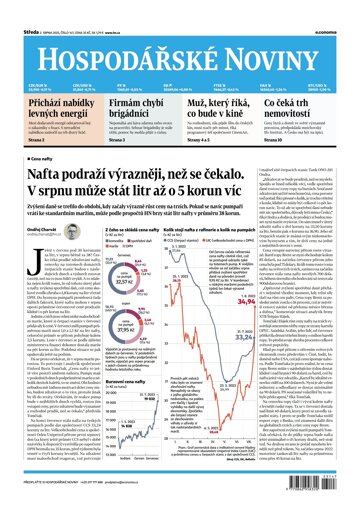 Obálka e-magazínu Hospodářské noviny 147 - 2.8.2023