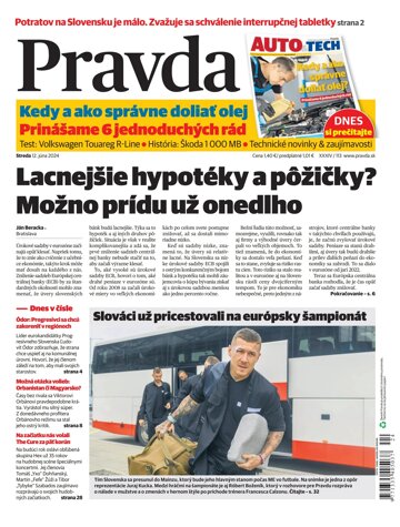 Obálka e-magazínu Pravda 12. 6. 2024