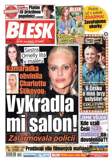 Obálka e-magazínu Blesk 8.7.2024