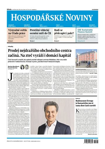 Obálka e-magazínu Hospodářské noviny 096 - 21.5.2025
