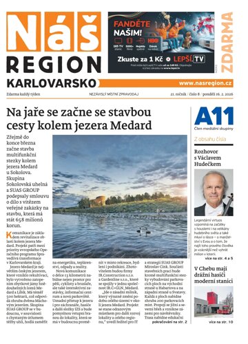 Obálka e-magazínu Náš Region - Karlovarsko 8/2026
