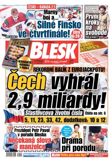 Obálka e-magazínu Blesk 27.5.2026