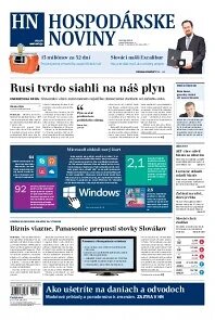 Obálka e-magazínu Hospodárske noviny 02.10.2014