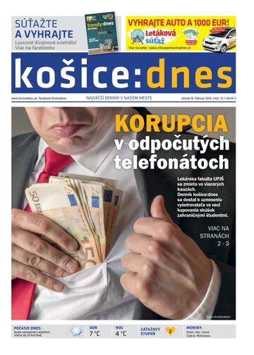 Obálka e-magazínu košice:dnes 16.2.2016