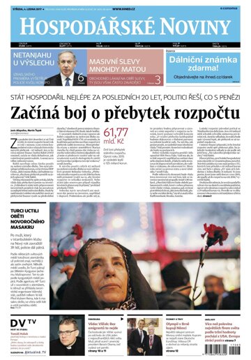 Obálka e-magazínu Hospodářské noviny 003 - 4.1.2017