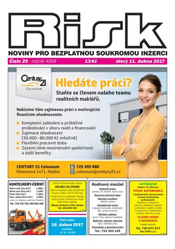 Obálka e-magazínu Risk 29/2017