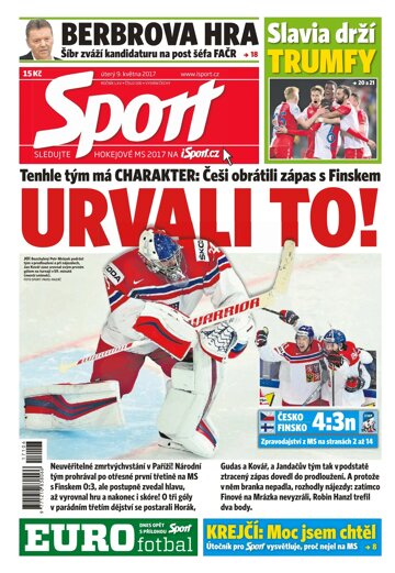 Obálka e-magazínu Sport 9.5.2017