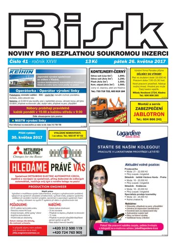 Obálka e-magazínu Risk 41/2017