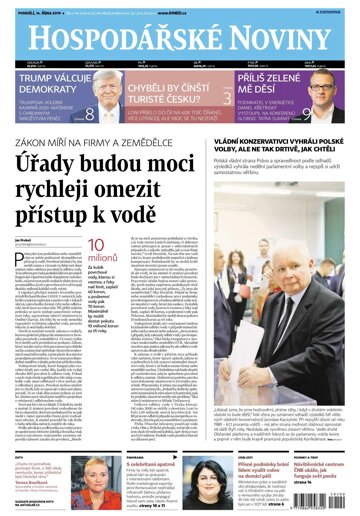 Obálka e-magazínu Hospodářské noviny 199 - 14.10.2019