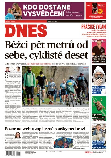 Obálka e-magazínu MF Dnes 17.4.2020