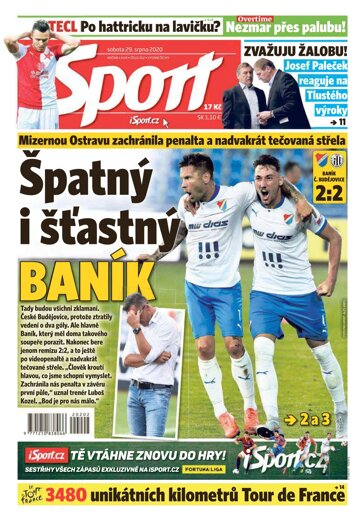 Obálka e-magazínu Sport 29.8.2020