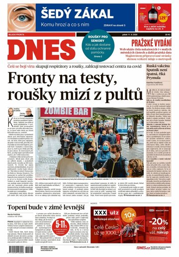 Obálka e-magazínu MF Dnes 11.9.2020