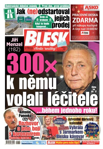 Obálka e-magazínu Blesk 2.12.2020