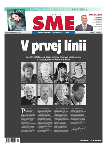 Obálka e-magazínu SME 29-1-2021