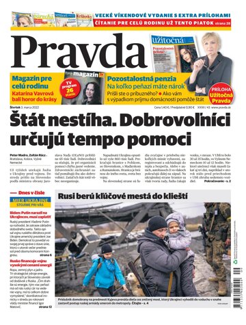 Obálka e-magazínu Pravda 3. 3. 2022