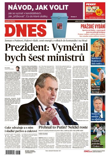 Obálka e-magazínu MF Dnes 23.9.2022