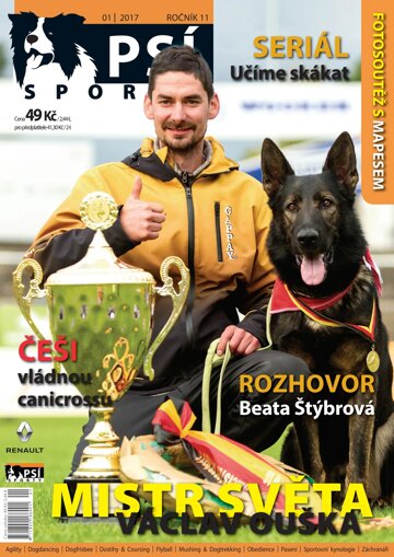 Obálka e-magazínu Psí sporty 1/2017