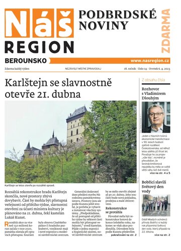 Obálka e-magazínu Náš Region - Berounsko 14/2023