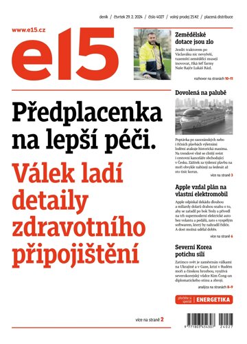 Obálka e-magazínu E15 29.2.2024