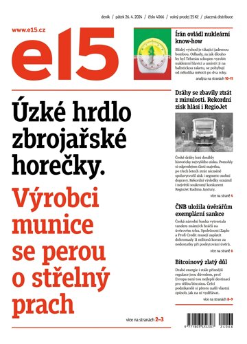 Obálka e-magazínu E15 26.4.2024