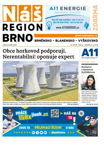 Obálka e-magazínu Náš Region - Brno 22/2024