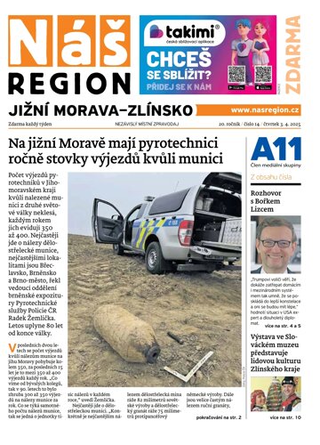 Obálka e-magazínu Náš Region - Jižní Morava/Zlínsko 14/2025