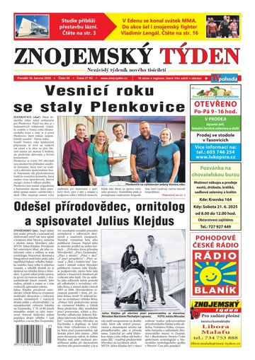 Obálka e-magazínu Znojemský týden 25/2025