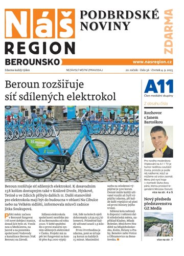Obálka e-magazínu Náš Region - Berounsko 36/2025
