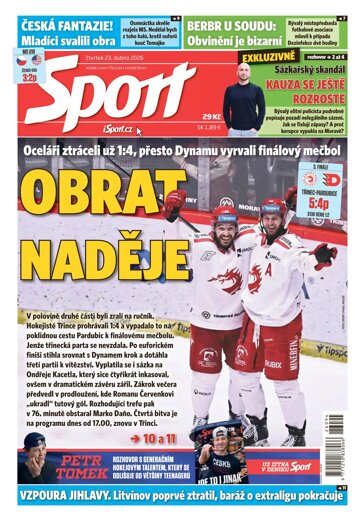 Obálka e-magazínu Sport 23.4.2026