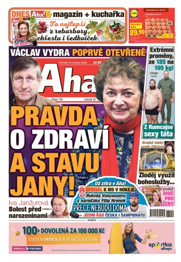 Obálka e-magazínu AHA! 14.5.2026