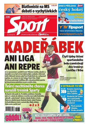 Obálka e-magazínu Sport 10.3.2015