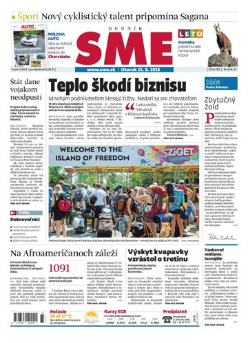 Obálka e-magazínu SME 11.8.2015