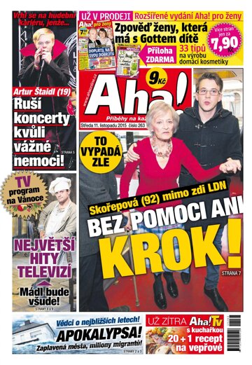Obálka e-magazínu AHA! 11.11.2015