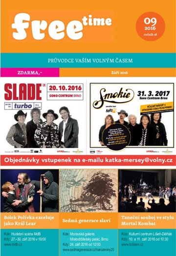 Obálka e-magazínu freetime 9/2016