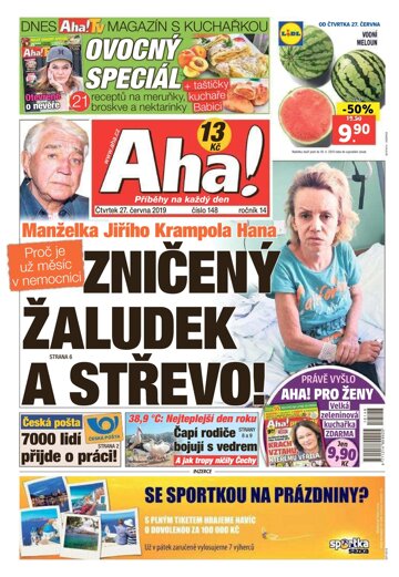 Obálka e-magazínu AHA! 27.6.2019